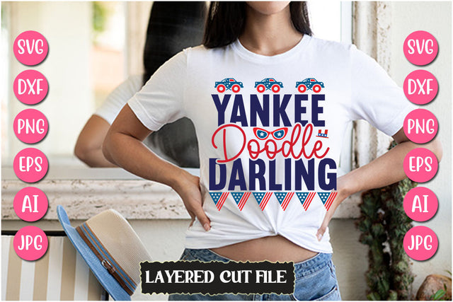 Yankee Doodle Darling SVG Cut File SVG Newmockups 