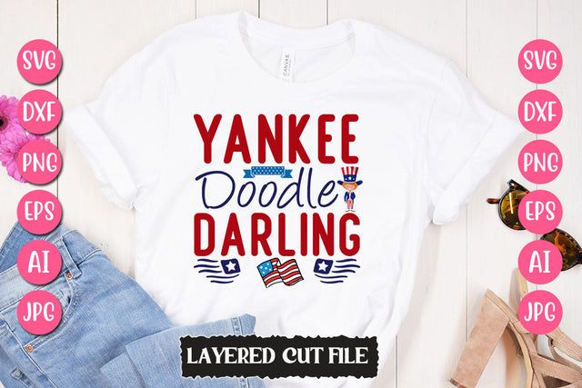 Yankee Doodle Darling SVG Cut File SVG Newmockups 
