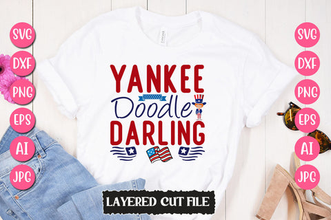 Yankee Doodle Darling SVG Cut File SVG Newmockups 