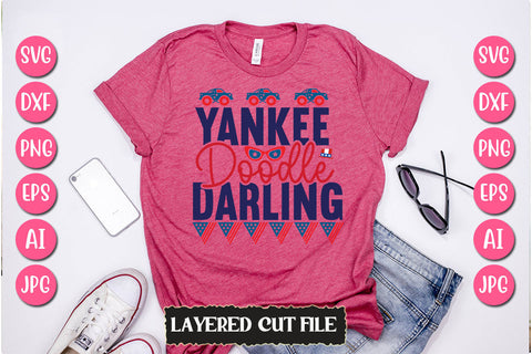 Yankee Doodle Darling SVG Cut File SVG Newmockups 