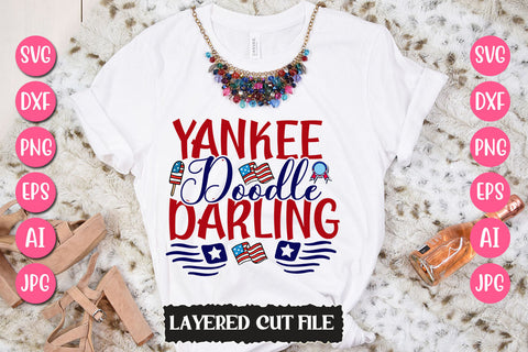 Yankee Doodle Darling SVG Cut File SVG Newmockups 