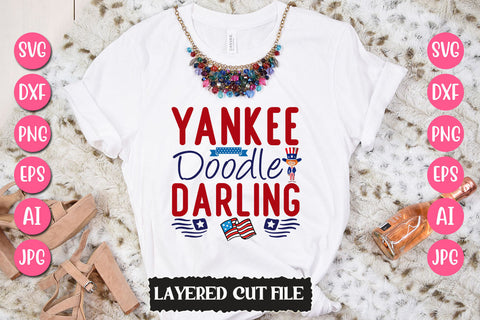 Yankee Doodle Darling SVG Cut File SVG Newmockups 