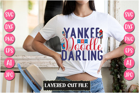 Yankee Doodle Darling SVG Cut File SVG Newmockups 