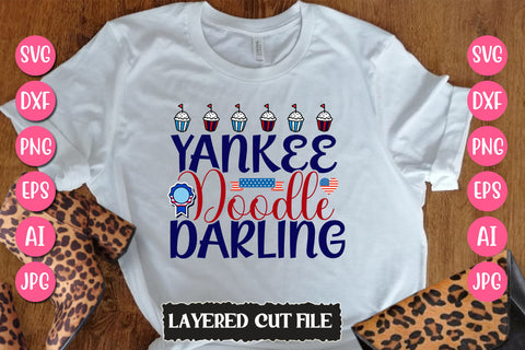 Yankee Doodle Darling SVG Cut File SVG Newmockups 