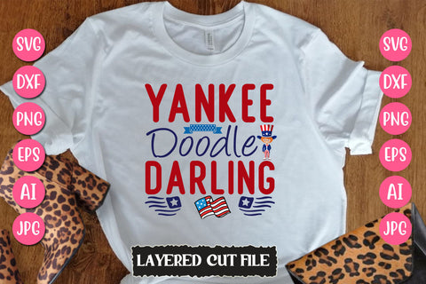Yankee Doodle Darling SVG Cut File SVG Newmockups 
