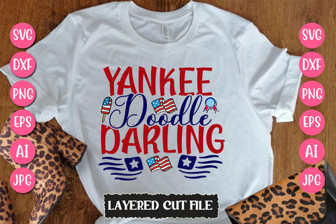 Yankee Doodle Darling SVG Cut File SVG Newmockups 