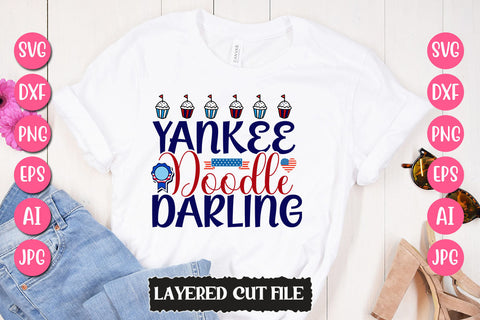 Yankee Doodle Darling SVG Cut File SVG Newmockups 