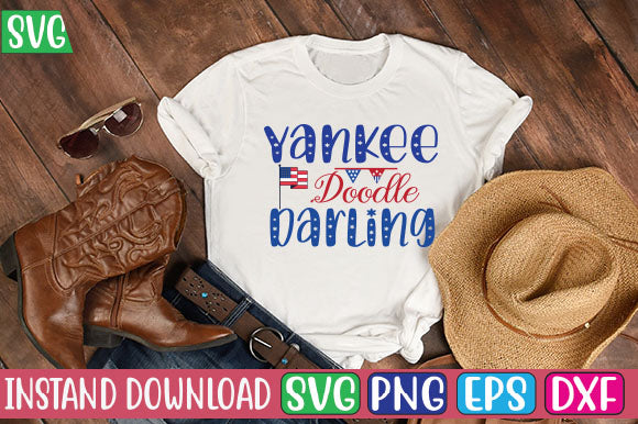 Yankee Doodle Darling SVG Cut File SVG Studio Innate 