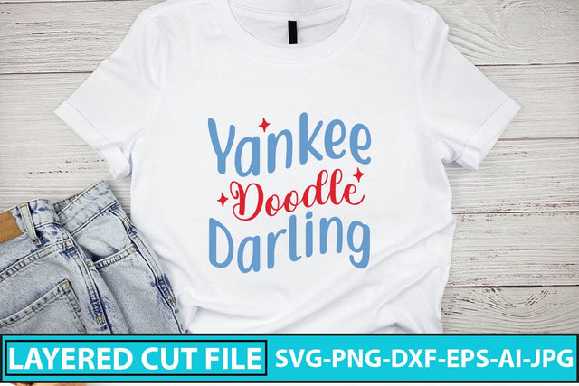 Yankee Doodle Darling SVG Cut File SVG Syaman 