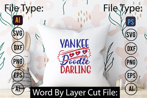 Yankee Doodle Darling Svg Cut File,SVG Patriotic Fighter Pilot Aviator Sunglasses Stars Stripes Clipart Clip Art Sublimation or Vinyl Shirt Design SVG DesignPlante 503 