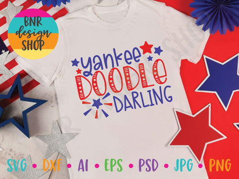 Yankee Doodle Darling SVG SVG BNRDesignShop 
