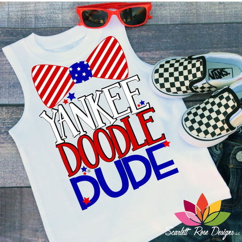 Yankee Doodle Dude SVG Scarlett Rose Designs 