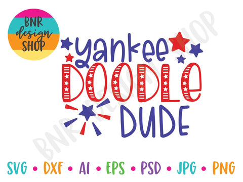 Yankee Doodle Dude SVG SVG BNRDesignShop 