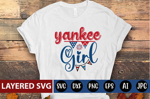 yankee girl SVG cut file SVG Blessedprint 