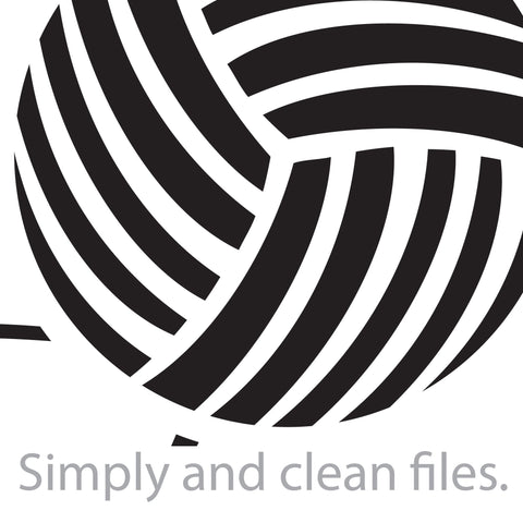 Yarn ball and knitting needles SVG TribaliumArtSF 