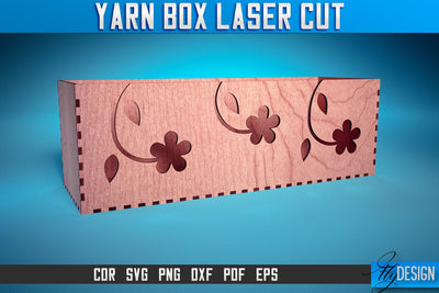 Yarn Box Laser Cut SVG | Yarn Box Laser Cut SVG Design | CNC Files SVG Fly Design 