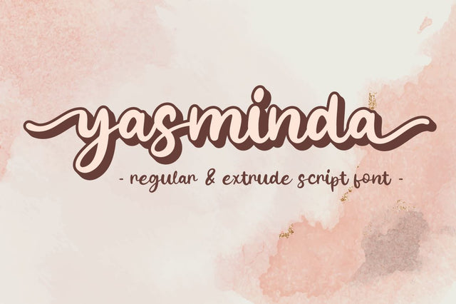 Yasminda - Script Font Font Attype studio 