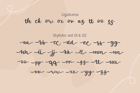 Yasminda - Script Font Font Attype studio 