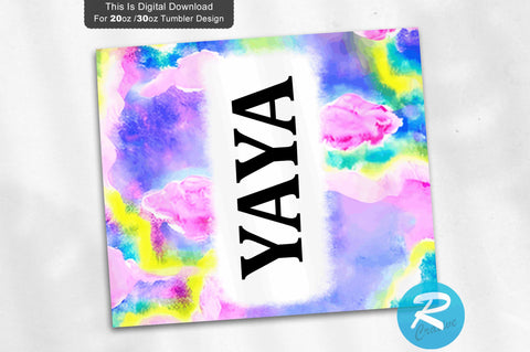 Yaya 20 oz / 30 oz Tumbler PNG Sublimation Regulrcrative 