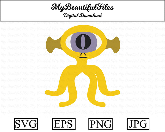 yellow alien - space SVG MyBeautifulFiles 