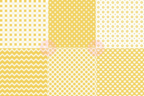 Yellow and White Pattern Seamless Digital Paper Backgrounds Digital Pattern SineDigitalDesign 