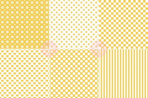 Yellow and White Pattern Seamless Digital Paper Backgrounds Digital Pattern SineDigitalDesign 