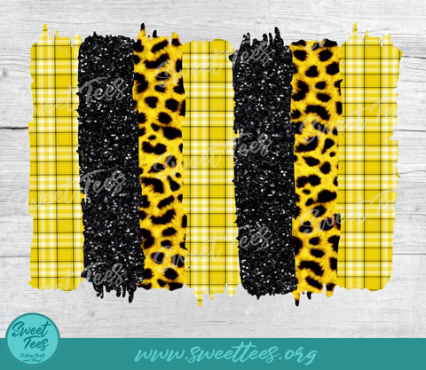 Yellow Animal Print Plaid Sublimation PNG Sublimation Sweet Tees 