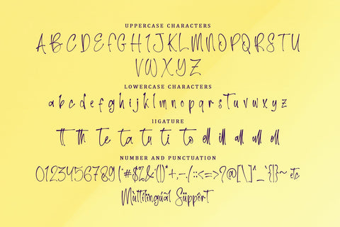 Yellow Cute Font Sakha Design Studio 