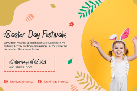 Yellow Easter Font Prasetya Letter 