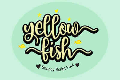 Yellow Fish Font Supersemar Letter 