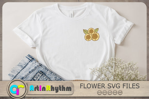 Yellow Flowers Svg, Flowers Svg, Flower Cliparts, Floral Svg, Botanical Svg SVG Artinrhythm shop 