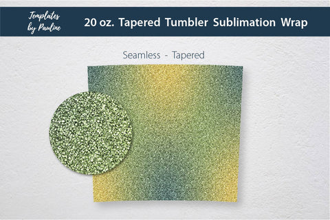 Yellow Green Glitter Seamless Sublimation Tumbler Wrap Sublimation Templates by Pauline 