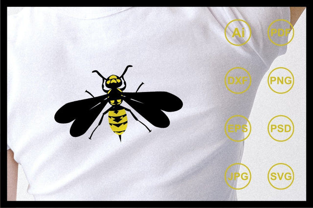 Yellow jacket design illustration SVG Leamsign Studio 