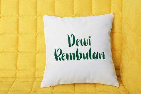 Yellow Spring Font Sakha Design Studio 