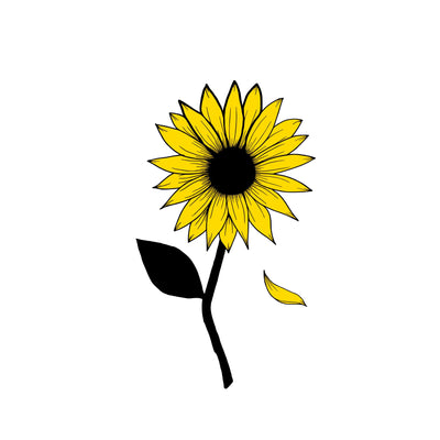 Yellow Sunflower PNG download, png Cut file, Clip art download, Print to cut file, country garden sunflower, cricut, silhouette Sublimation Whitetailcrafts 