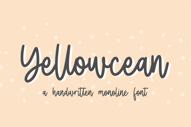 Yellowcean Font Qwrtype Foundry 