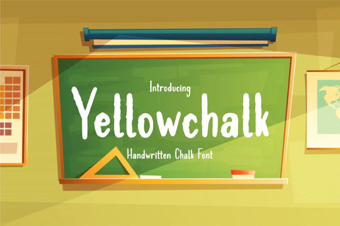 Yellowchalk Font Qwrtype Foundry 
