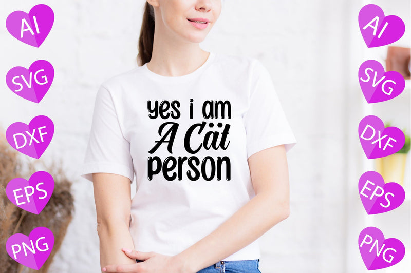Yes I Am a Cat Person SVG CraftlabSvg29 