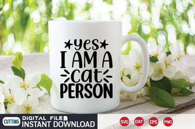 Yes i am a cat person SVG md faruk hossain 