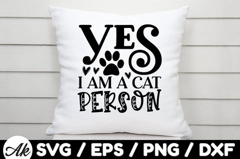 Yes i am a cat person svg SVG akazaddesign 
