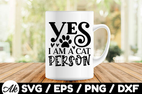 Yes i am a cat person svg SVG akazaddesign 