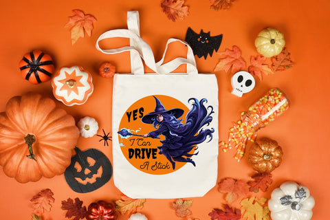 Yes I Can Drive a Stick | Halloween PNG Sublimation Sublimation CraftLabSVG 