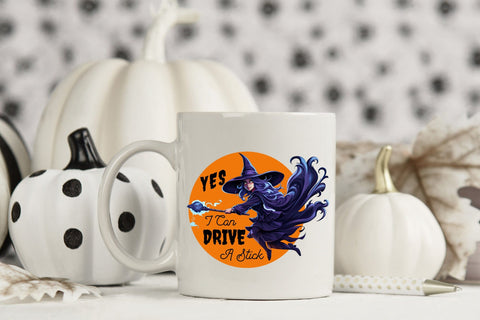 Yes I Can Drive a Stick | Halloween PNG Sublimation Sublimation CraftLabSVG 