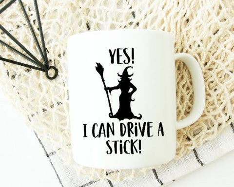 Yes I Can Drive A Stick Halloween SVG SVG She Shed Craft Store 