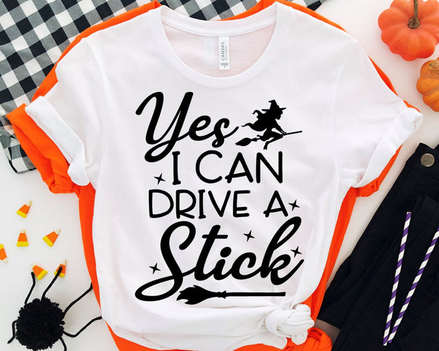 Yes I Can Drive A Stick Halloween SVG SVG She Shed Craft Store 