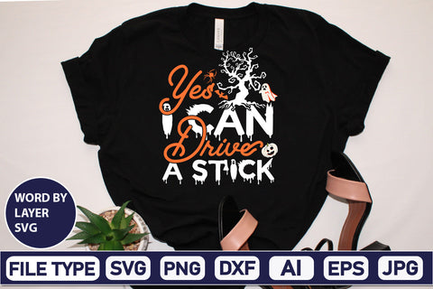 Yes I Can Drive A Stick SVG Cut File SVGs,Quotes and Sayings,Food & Drink,On Sale, Print & Cut SVG DesignPlante 503 