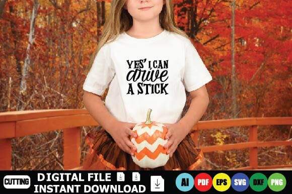 Yes' I Can Drive A Stick SVG Shahin alam 