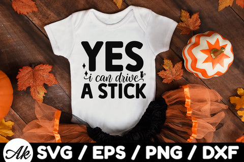 Yes i can drive a stick svg SVG akazaddesign 