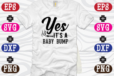 Yes, it's a baby bump SVG Nurstore 