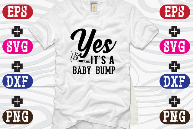 Yes, it's a baby bump SVG Nurstore 